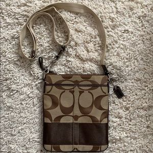 Brown coach purse